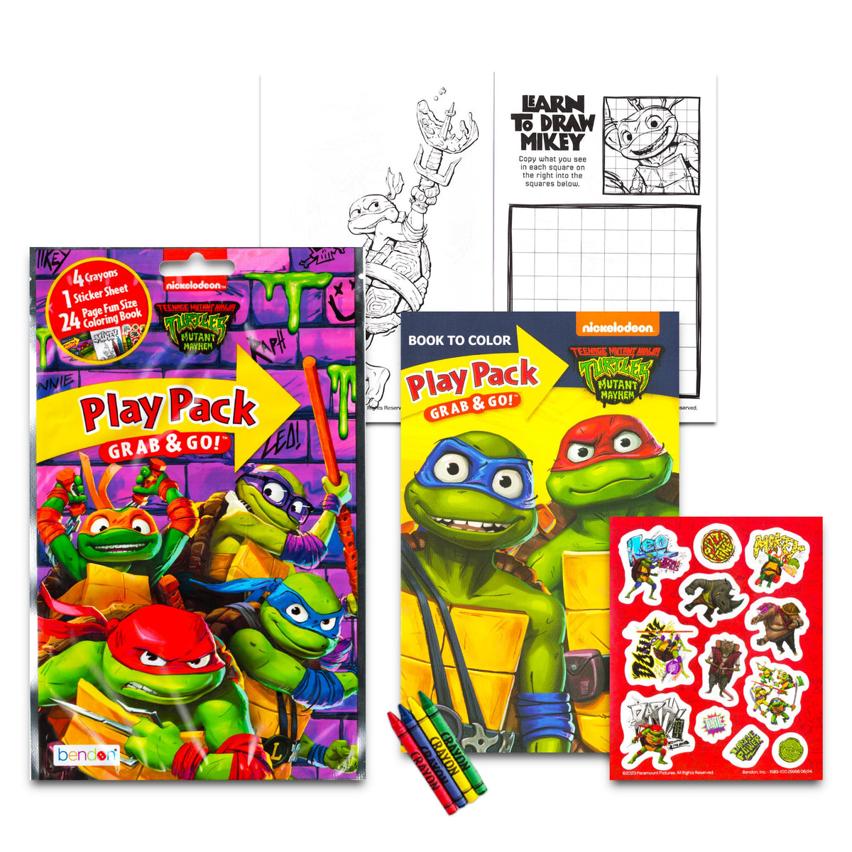 Bendon TMNT superhero door hanger included for display