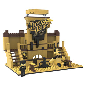 Unboxing Bendy and the Ink Machine Heavenly Toys Construction Set reveals detailed pieces for imaginative building.