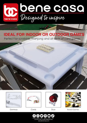 Bene Casa 30-inch square playing area offers ample space.