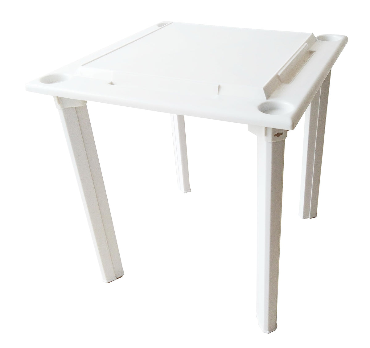 Bene Casa domino table with removable legs for easy transport.
