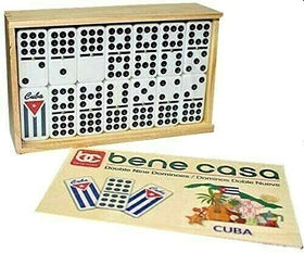 Family game night with Bene Casa dominoes in Cuban flag design