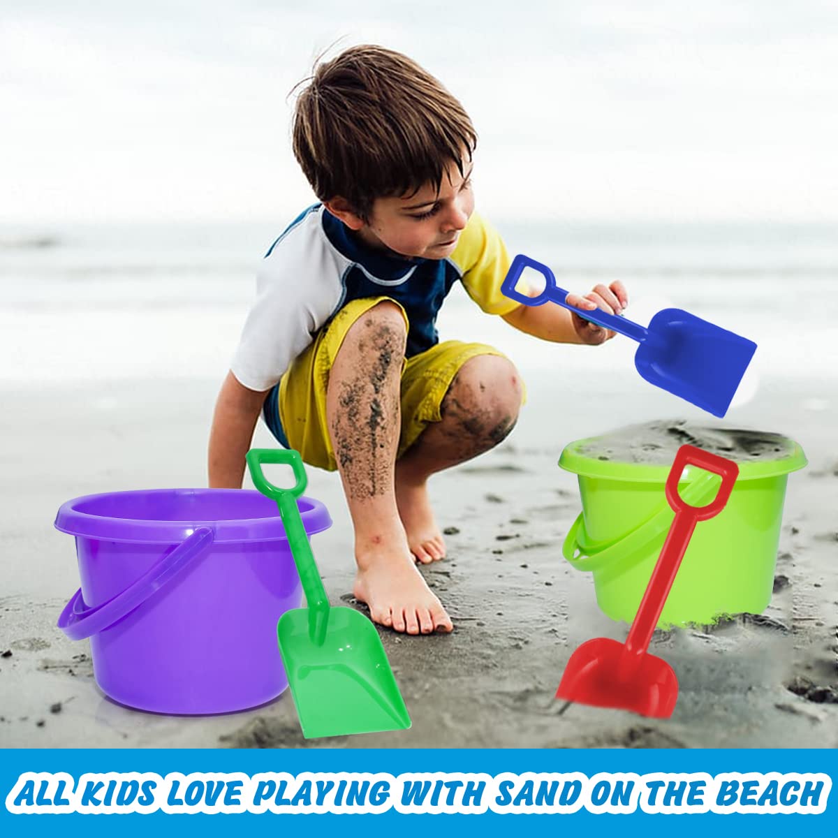 BeneFine BPA-free ABS plastic highlights durable, safe beach toys.