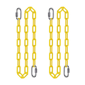BeneLabel 60-inch hanging chains with carabiners for secure swings and chairs.