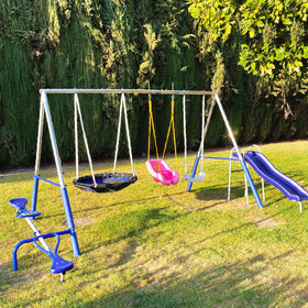 BeneLabel swing hangers show all-metal construction for durable performance on wood or metal beams.