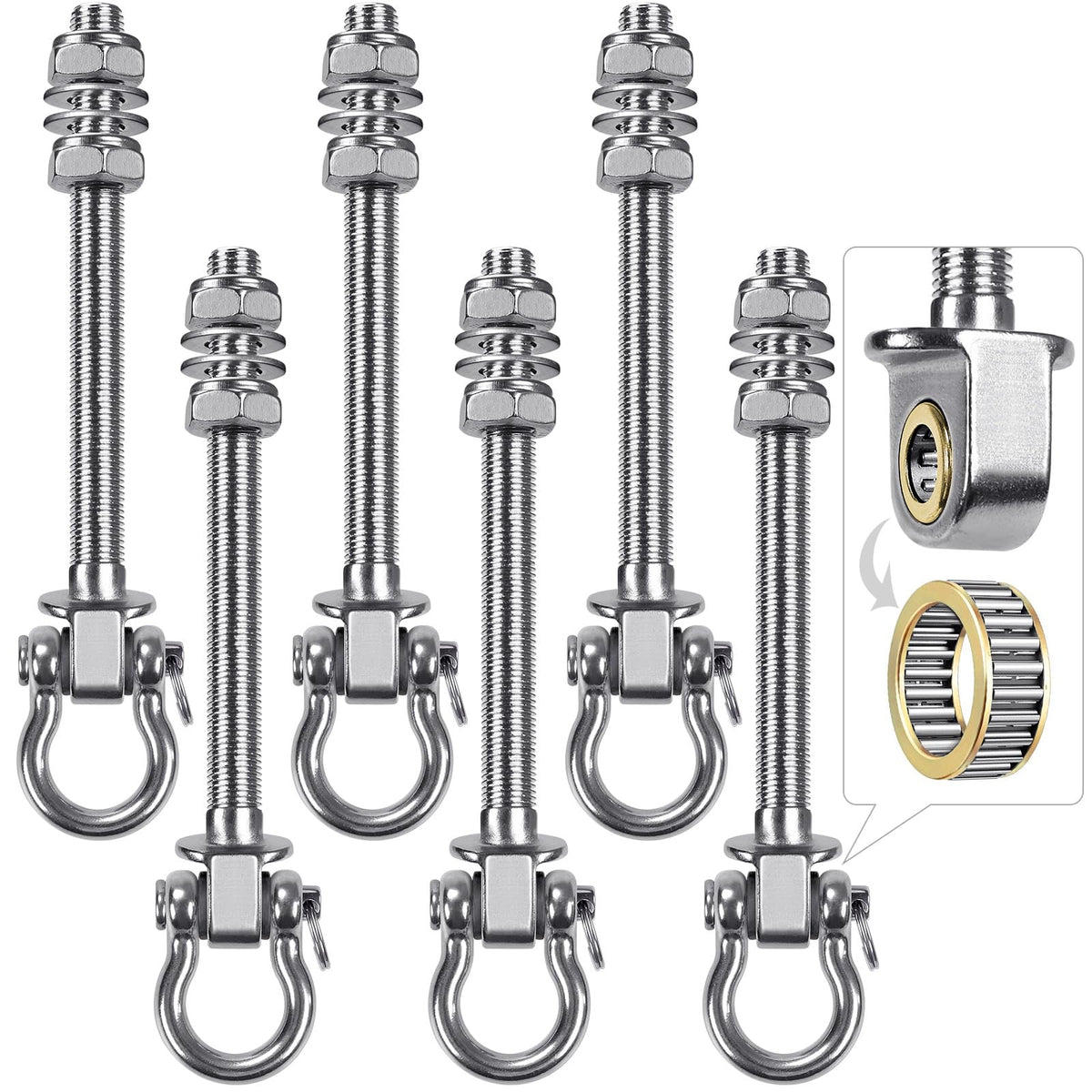 BeneLabel heavy-duty swing hangers bearing-rotation for smooth outdoor hammocks