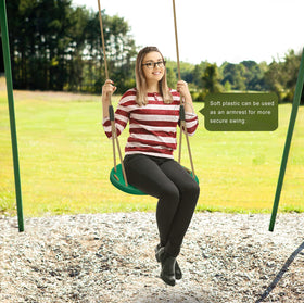 BeneLabel swing seat with adjustable rope length fits various spaces for versatile setup