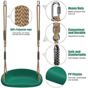 BeneLabel all-weather swing seat withstands sun and rain for year-round backyard fun