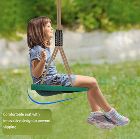 BeneLabel swing seat with carabiners enables quick, secure attachment to hooks or branches