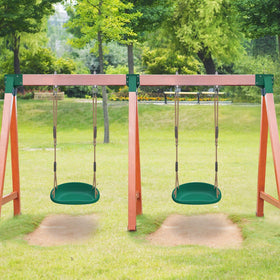 BeneLabel swing seat with two buckles allows easy, tool-free installation