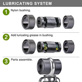 BeneLabel silent operation with nylon bushing reduces squeak.