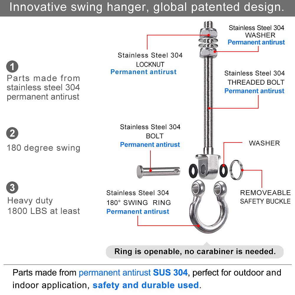 BeneLabel indoor-outdoor-hanger-usage versatile for gym and hammock setups.