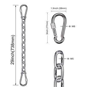 Benelabel stainless steel carabiners with secure locking
