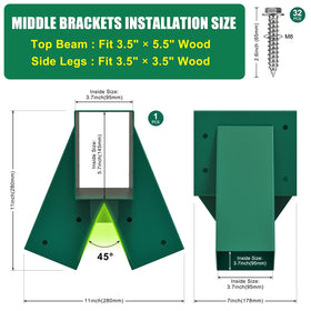 BeneLabel middle bracket kit includes hardware for quick, tool-friendly assembly