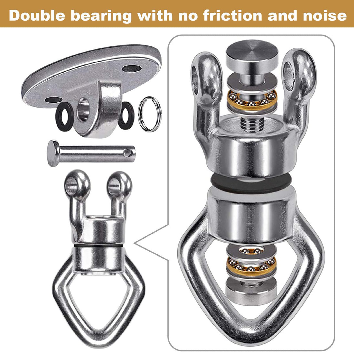 BeneLabel Swing Hanger corrosion-resistant stainless steel close-up for durability