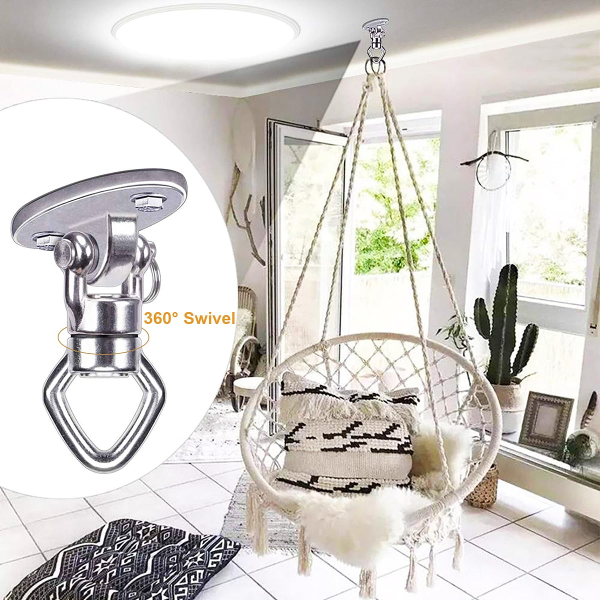 BeneLabel Swing Hanger diamond design close-up showing secure eye openings