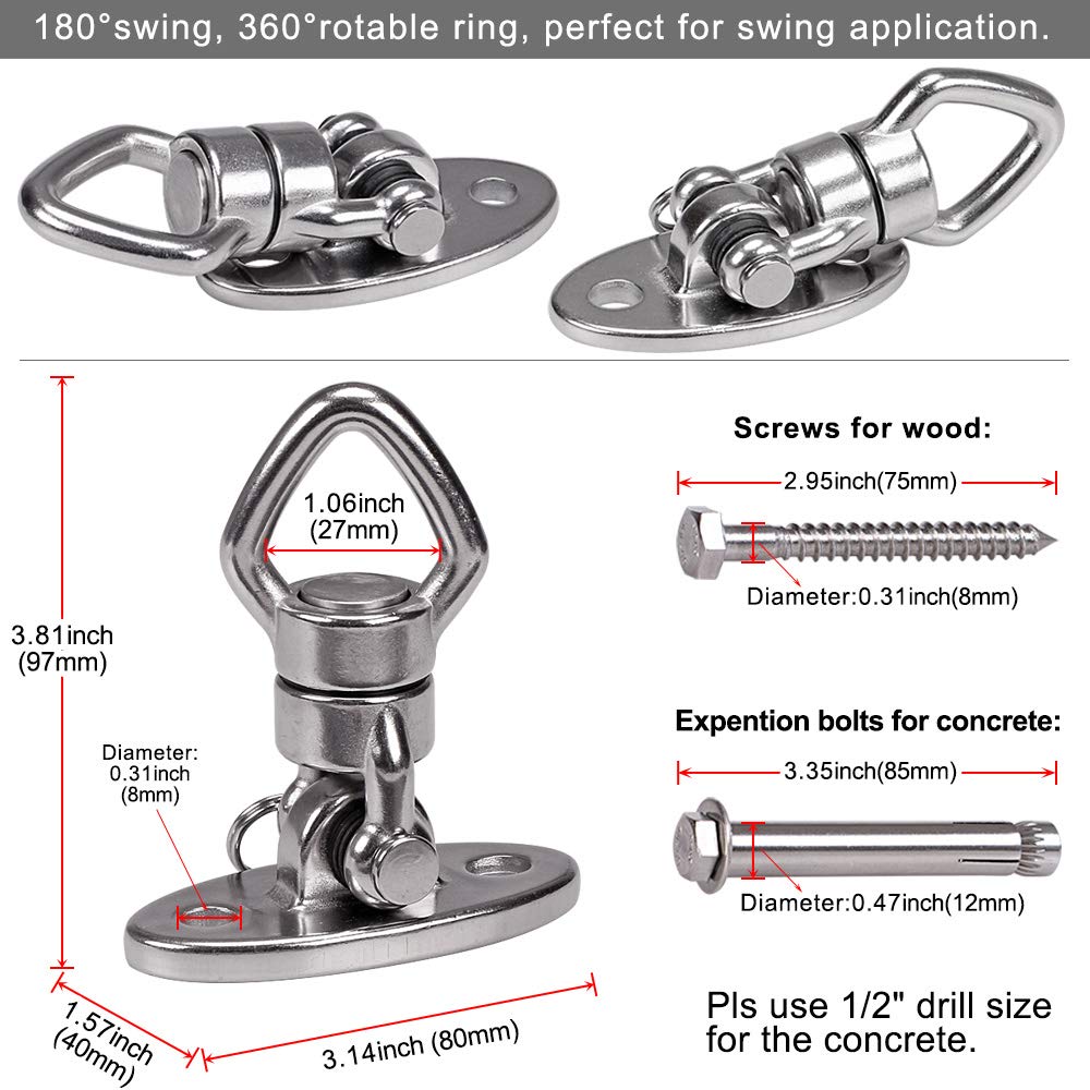BeneLabel Swing Hanger stainless steel ceiling mount in action
