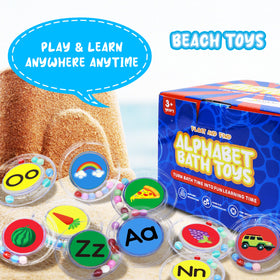BeneSesqui vibrant alphabet letters to boost fine motor skills during bath