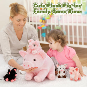 BENINY 16-inch pink pig plush ready for adventures, sleepovers, and pretend-play.