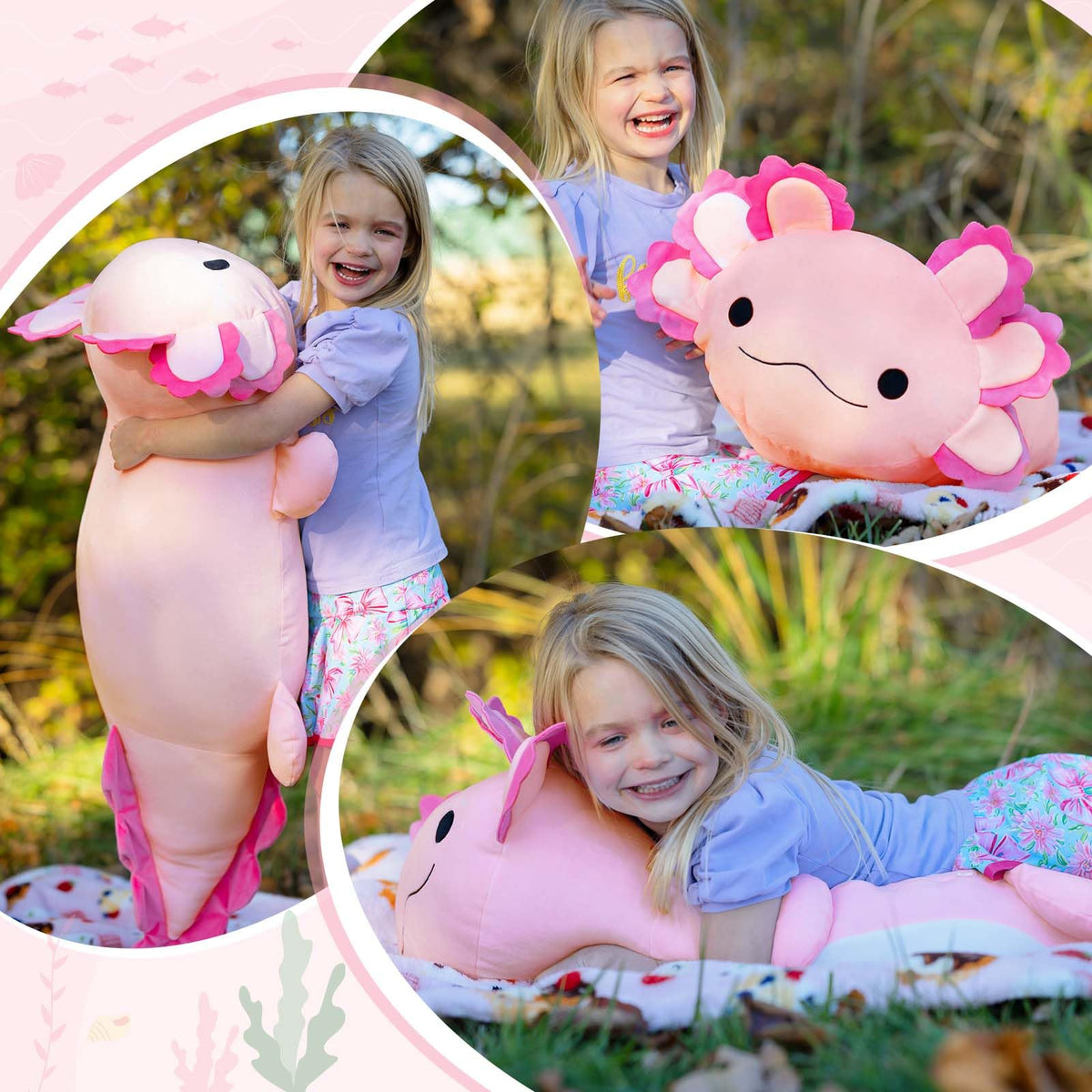 BENINY axolotl plush gift-ready packaging makes a delightful present.