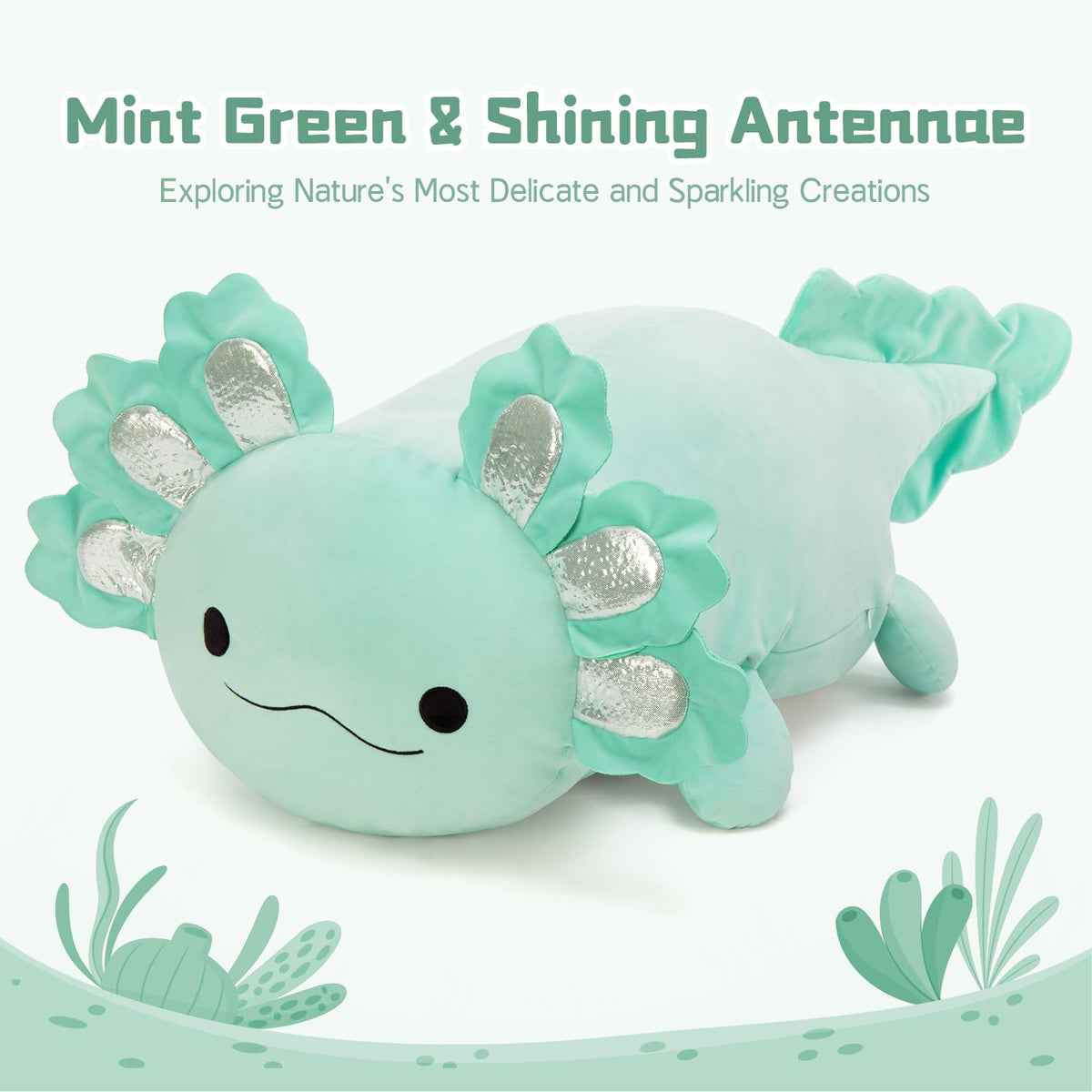 BENINY axolotl plush offers cloud-like squish for relaxed moments.