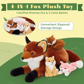BENINY baby fox plush two with soft fur, great for pretend adventures