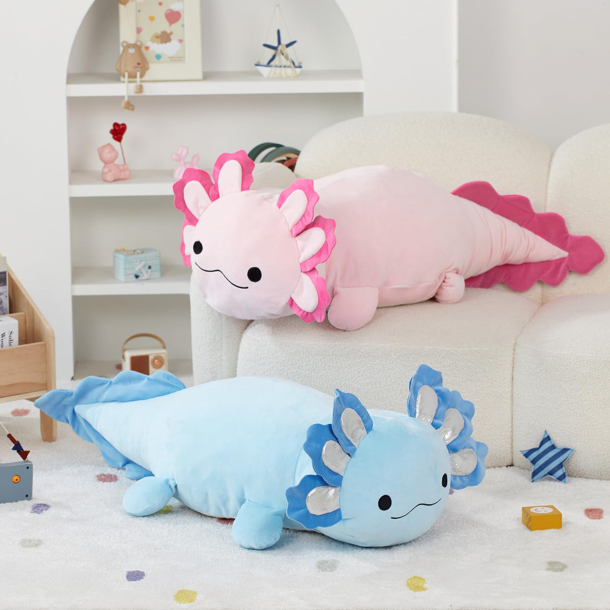 BENINY blue axolotl plush makes a perfect gift for birthdays and holidays.