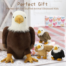 BENINY eagle baby chick plush 2, cuddly buddies for bedtime comfort.