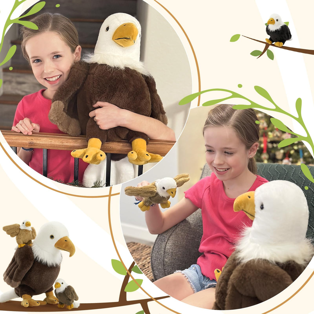 BENINY eagle baby chick plush 3, ideal for sharing and nurturing play.
