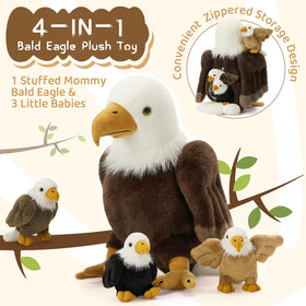 BENINY eagle plush back pocket, easy to store and carry.