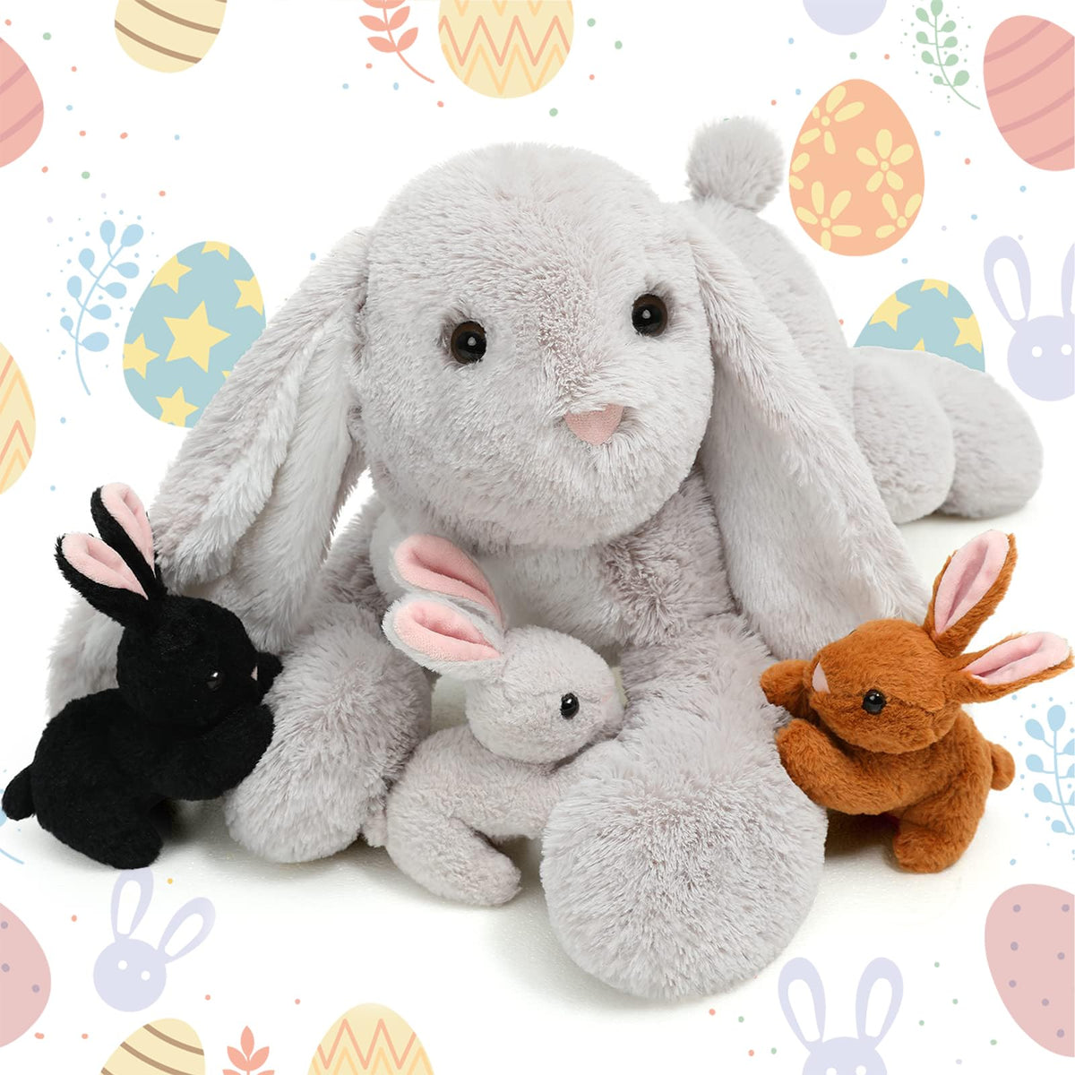 BENINY Easter bunny stuffed animal large for cuddling and play