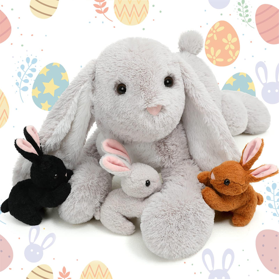 BENINY Easter bunny stuffed animal large for cuddling and play