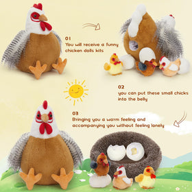 BENINY Easter-chick playset plush figures for cooperative play.