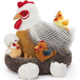 BENINY Easter-chicken-bedtime-snuggle plush family for comforting nights.