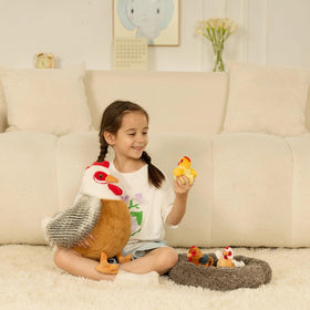 BENINY Easter-coop nest plush playset creating cozy farm scenes.