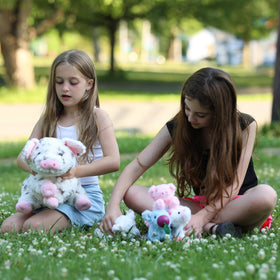 BENINY soft spotted pig plush, gift-ready design for kids and animal lovers.