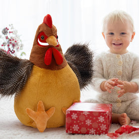 Durable stitching on BENINY chicken plush for lasting companionship.
