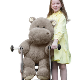 BENINY giant hippo plush 36-inch ready for cozy hugs and naps