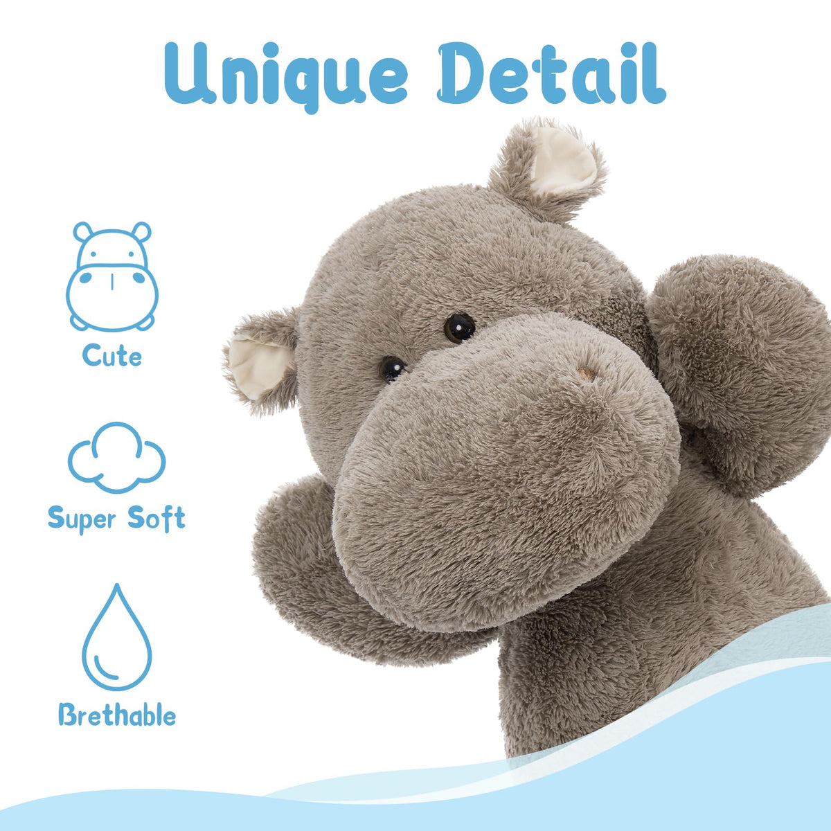 BENINY oversized hippo plush makes a thoughtful gift idea