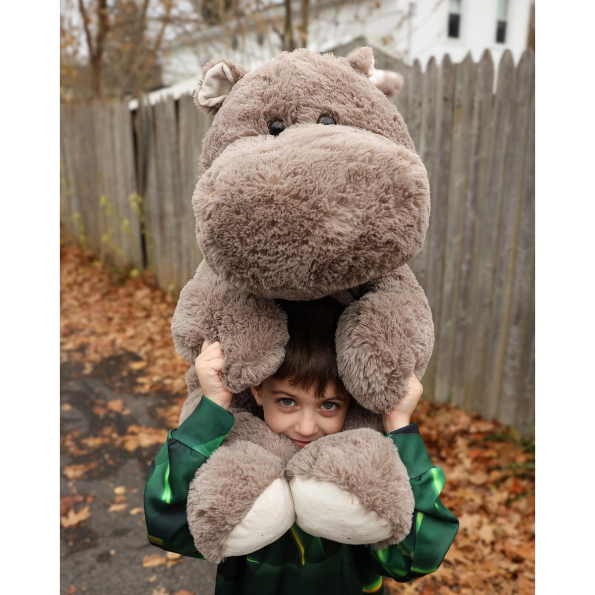 BENINY hippo plush used as living-room decor with playful charm