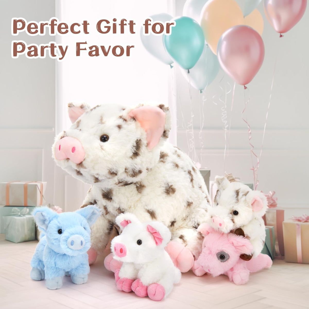 BENINY mommy pig and piglets inspire gentle storytelling and family-bonding moments.