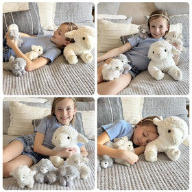 BENINY lamb plush set displayed together for playtime.