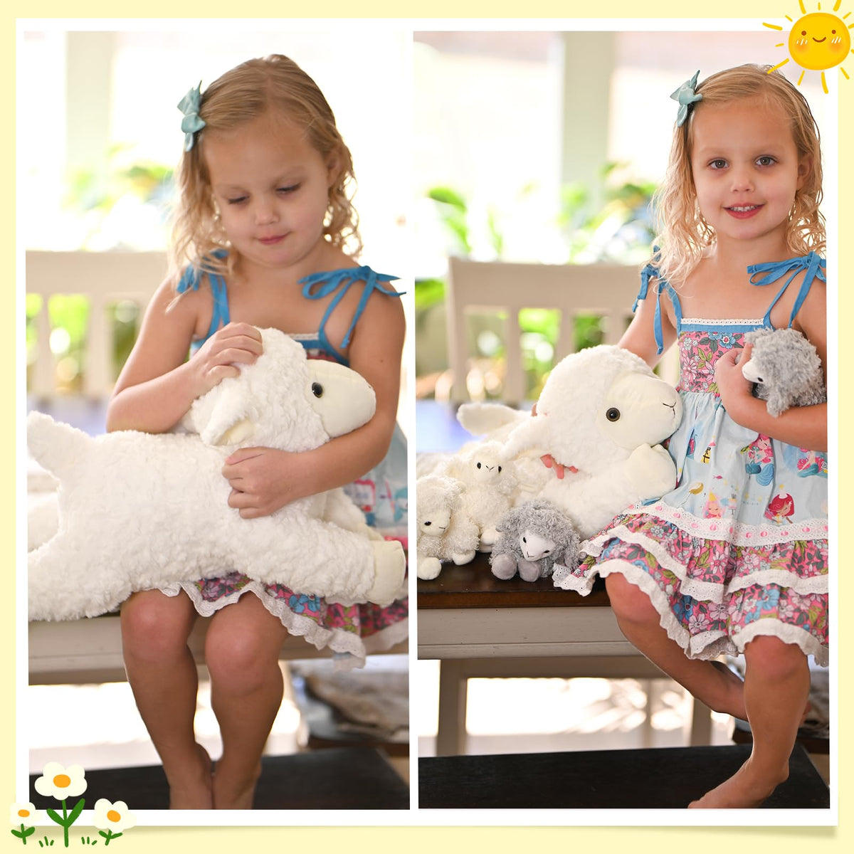 BENINY mommy lamb plush with zipper tummy invites nurturing storytelling.