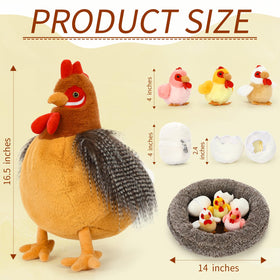 BENINY plush chicken coop playset for interactive farm fun