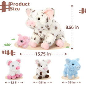 BENINY premium plush fabric offers cloud-like softness for naps and cuddles.