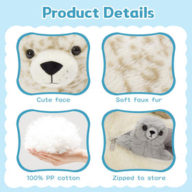 BENINY seal pups hidden inside mummy's tummy inspire delightful peek-and-reveal play.