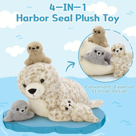 BENINY unzip tummy feature reveals pups, encouraging curiosity and interactive play.