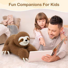 BENINY machine-washable sloth plush stays soft after cleaning