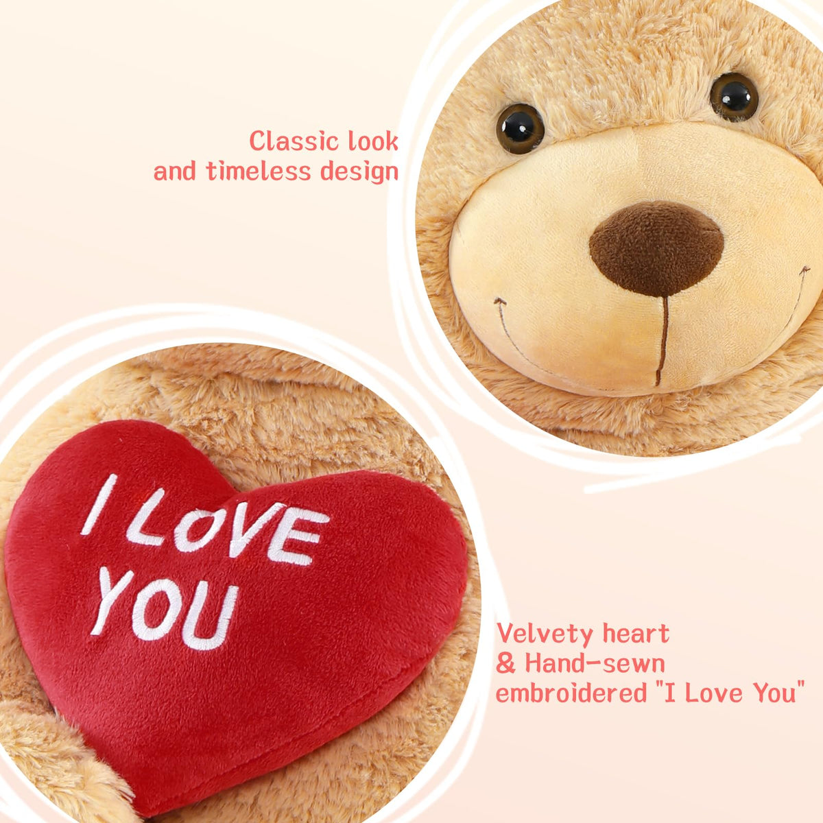 BENINY soft plush fabric close-up highlights plush texture