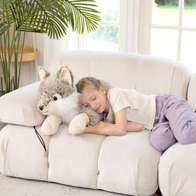 BENINY Wolf Plush Ultra-Soft Fur, premium stuffing for lasting comfort.