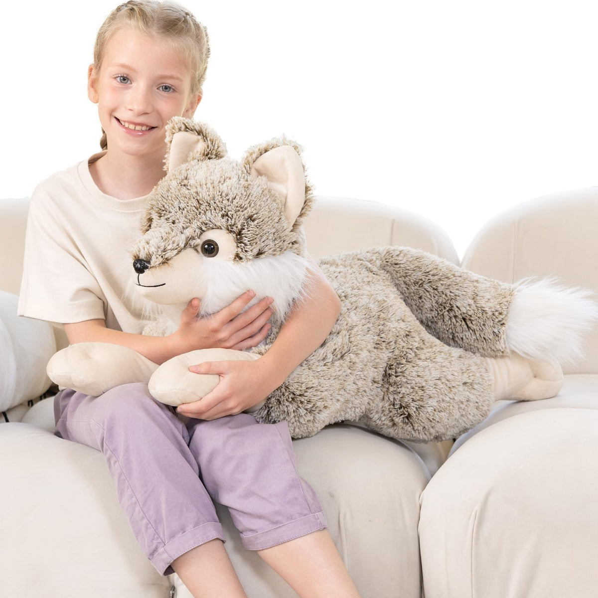 BENINY Wolf Plush Gift-Ready, perfect for birthdays and holidays.